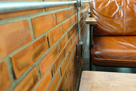 brick wall soft focus backgroundの写真素材