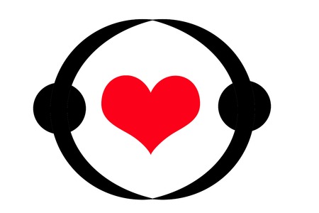 hugging icon from people concept on white backgroundの写真素材