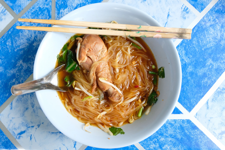 thai chicken and noodle soup
