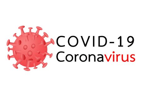 Coronavirus disease COVID-19 infection medical illustration,3D illustrationの写真素材