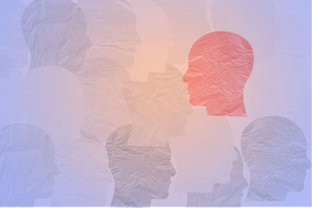 covid-19 public health risk disease and flu outbreak , pandemic medical illustration conceptの写真素材