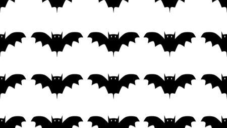 seamless bat Halloween on white background , illustration conceptの写真素材