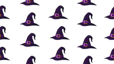 hat seamless cartoon on white background , illustration conceptの写真素材