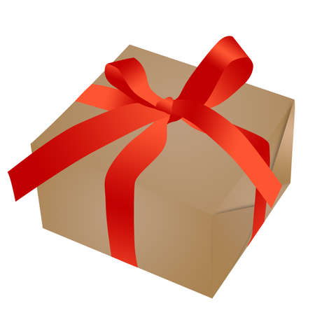 gift box isolated on white backgroundの写真素材