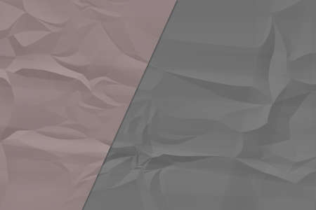 crumpled gray and brown paper background close upの写真素材