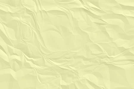 crumpled yellow paper background close upの写真素材
