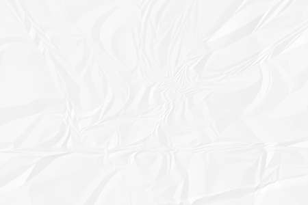 crumpled white paper background close upの写真素材