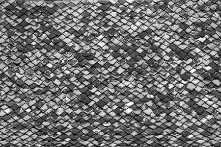 black and white roof background texture close upの写真素材