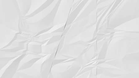crumpled white paper background close upの写真素材