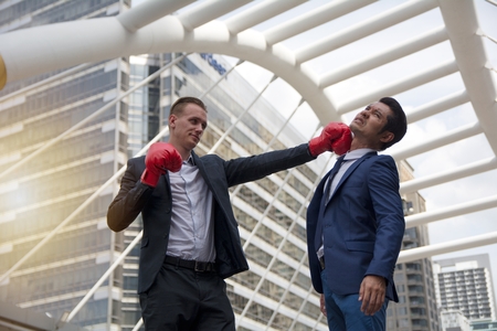 Business concept - Conflicts doing businessの写真素材