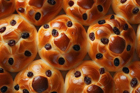 yeast sweet bread with raisins. Raisin Bread.の素材