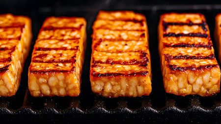 Japanese food. Sushi rolls on a black background. Selective focus.の素材