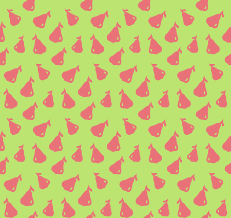 Rose apple pattern colorful seamless illustration isolated on green backgroundのイラスト素材
