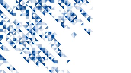 Abstract geometric pattern dark blue color illustration isolated on white background with copy space, vector illustration.のイラスト素材