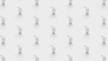 Isometric 3D rendering Flash camera pattern grayscale monochrome, Beginner photography concept...