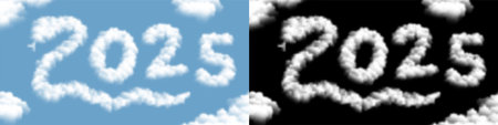 Chinese New Year funny imagination 2025 with snake from Cloud or smoke patterns, illustration...