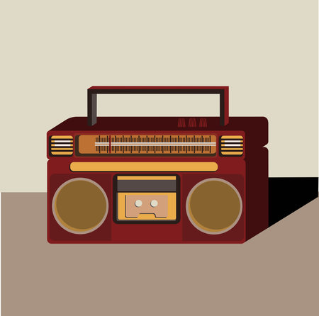 Music design over beige backgroundのイラスト素材