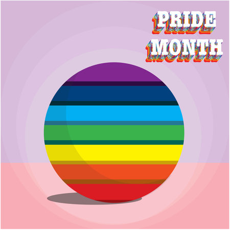 Pride month design, vector illustration eps10 graphicのイラスト素材