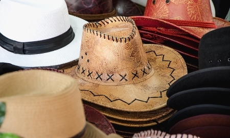 Colorful cowboy hatの写真素材