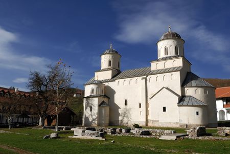 Medieval christian orthodox monastery Mileseva near Prijepolje, Serbia