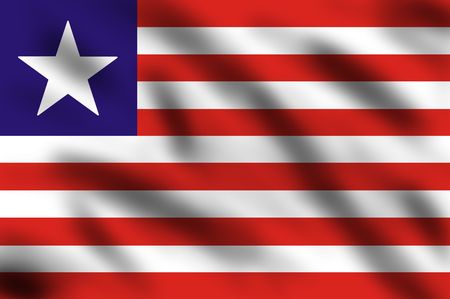 Flag of Liberia, 3d illustrationの写真素材