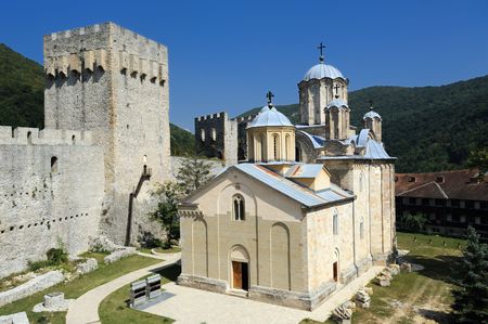 Serbian Orthodox Monastery Manasija, near city of Despotovac