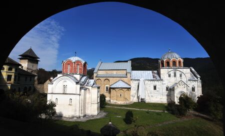 Serbian Orthodox Monastery Studenica, Unesco world heritagecultural siteの写真素材