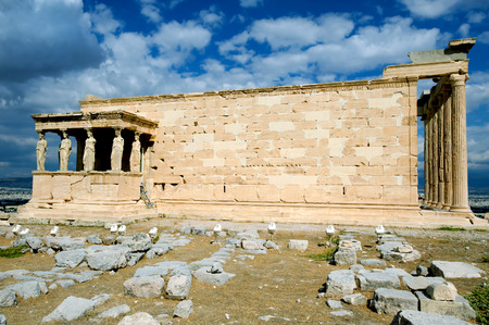 Erechteion, Parthenon on the Acropolis in Athens, Greece