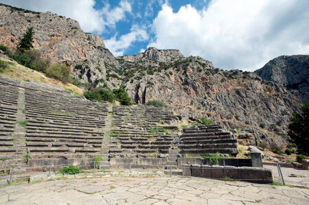 Ancient site of Delphi, Greeceの写真素材