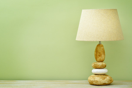 Color picture of an old table lampの写真素材