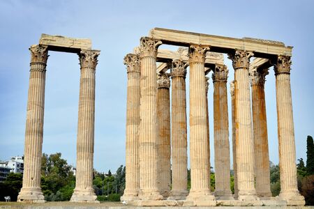 Temple of Zeus Athens Greeceの写真素材
