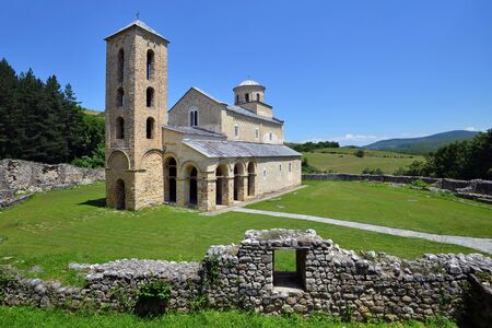 Serbian Orthodox Monastery Sopocani, 13th Century, Serbiaの写真素材