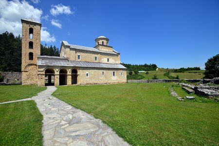 Serbian Orthodox Monastery Sopocani, 13th Century, Serbiaの写真素材