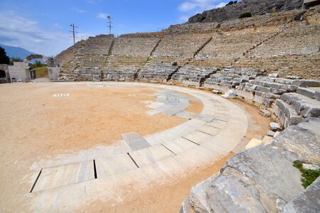 Ancient theatre at Filipi, Kavala, Greeceの写真素材