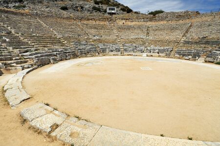 Ancient theatre at Filipi, Kavala, Greeceの写真素材