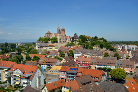 BREISACH, GERMANY - JULY 6: View of Breisach by the Rhine River, on July 6 2017 in Breisach, Germanyのeditorial素材