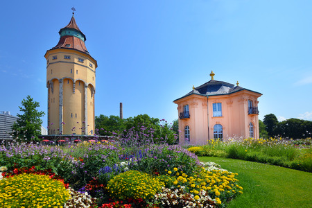 RASTATT, GERMANY - JULY 8: Old pagoda garden house build in 1722, on July 8. 2017 in Rastatt, Germanyのeditorial素材