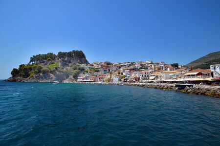PARGA, GREECE - AUGUST 21: Parga cityscape, on August 21.2019. in Parga, Greeceの写真素材