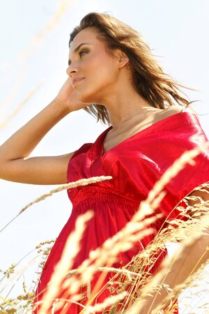 Enjoying the sunの写真素材