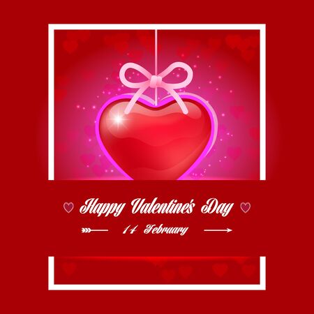 Happy valentines day handwritten text on blurred 
vintage lettering backgroundのイラスト素材