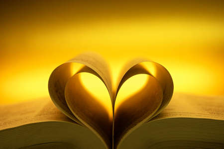 illuminated heart leaf book of the Bible