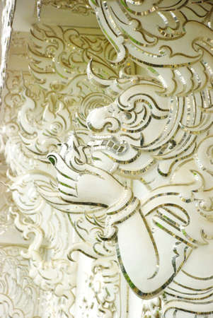 thai Sculpture at Wat Rong Khun,Chiang Rai,Thailandの写真素材