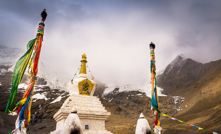 A stupa at Silima mountain scenic area.の写真素材