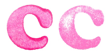 Rubber Stamp Letter Cの写真素材