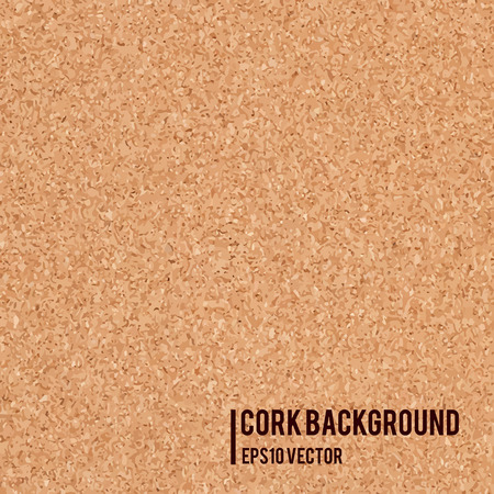 Realistic cork board texture background. Abstract vector illustration.のイラスト素材