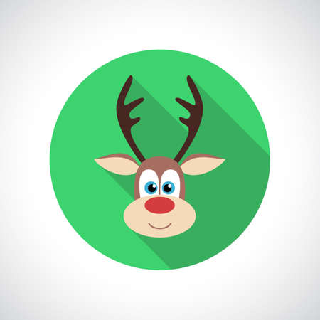 Christmas Reindeer icon.のイラスト素材