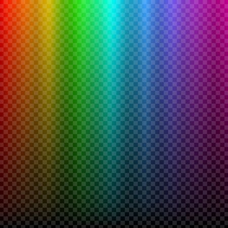 Rainbow glowing light. Northern light polar effectのイラスト素材