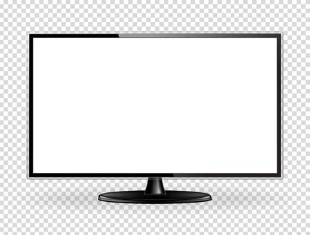 Realistic TV screen mock upのイラスト素材