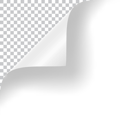 Curly Page Cornerのイラスト素材