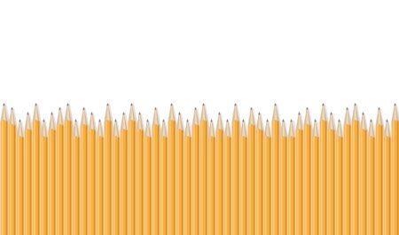 Realistic pencils border.のイラスト素材